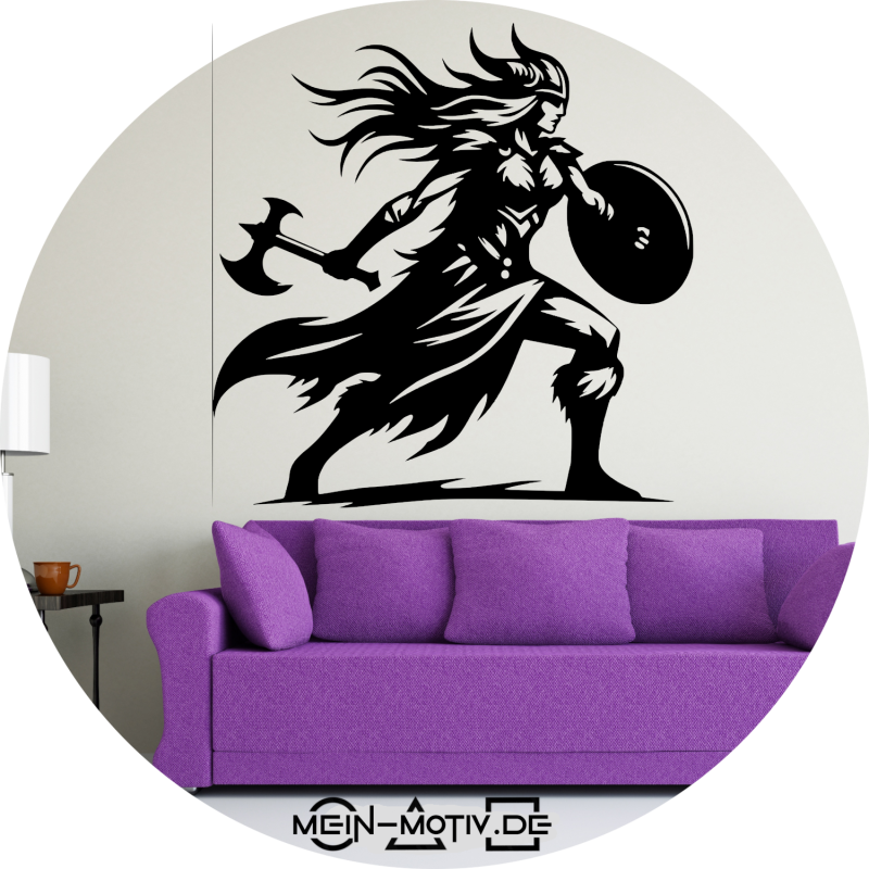 Preview: Wandtattoo 46381 Wikinger-Frau 2